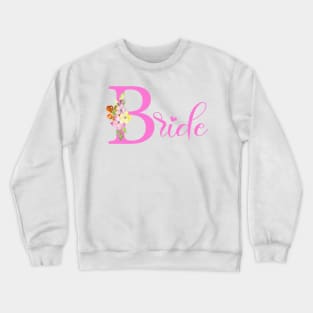 Pink Bride illustration Crewneck Sweatshirt